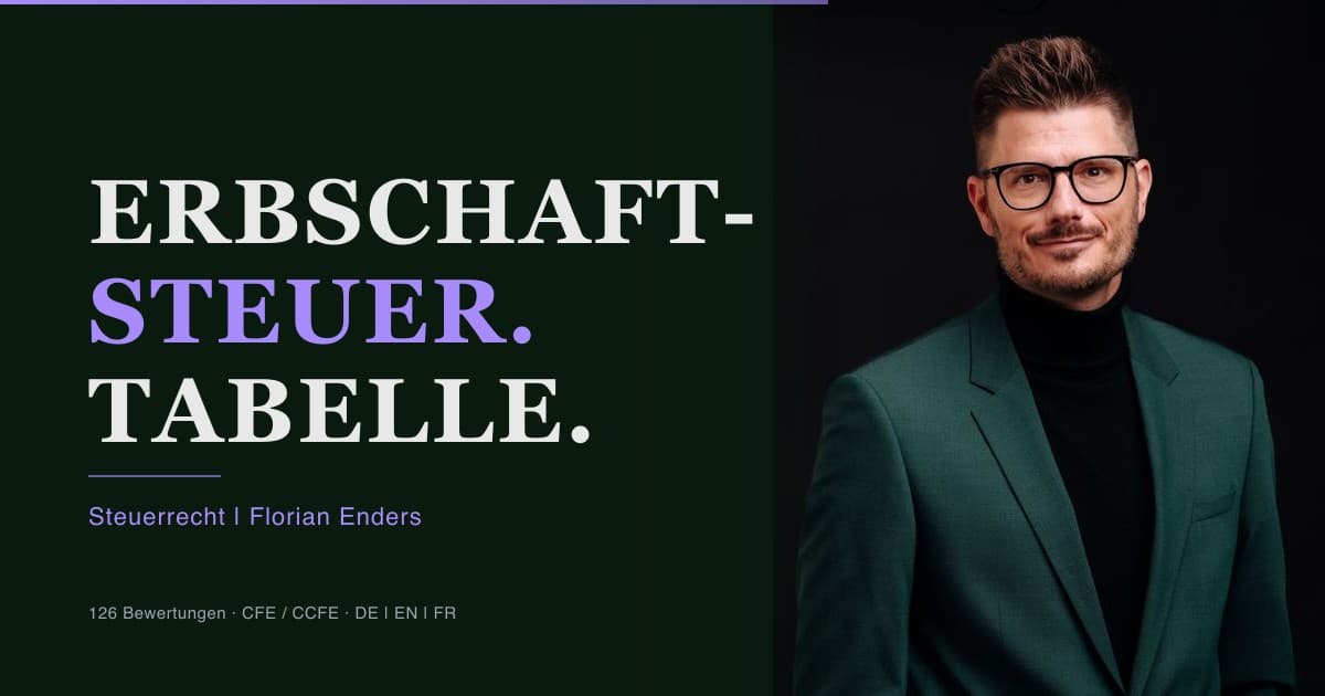 Erbschaftsteuer 2026: Tabelle mit Freibeträgen und Steuerklassen nach § 16 ErbStG