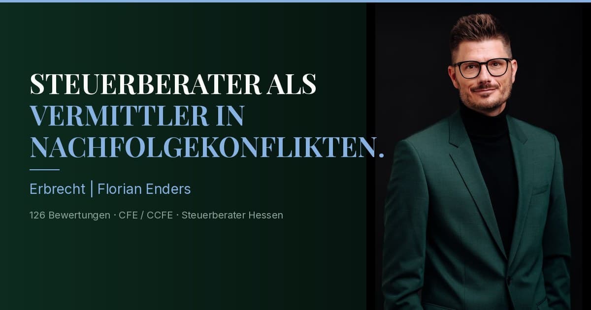 Florian Enders advising a divided family on business succession