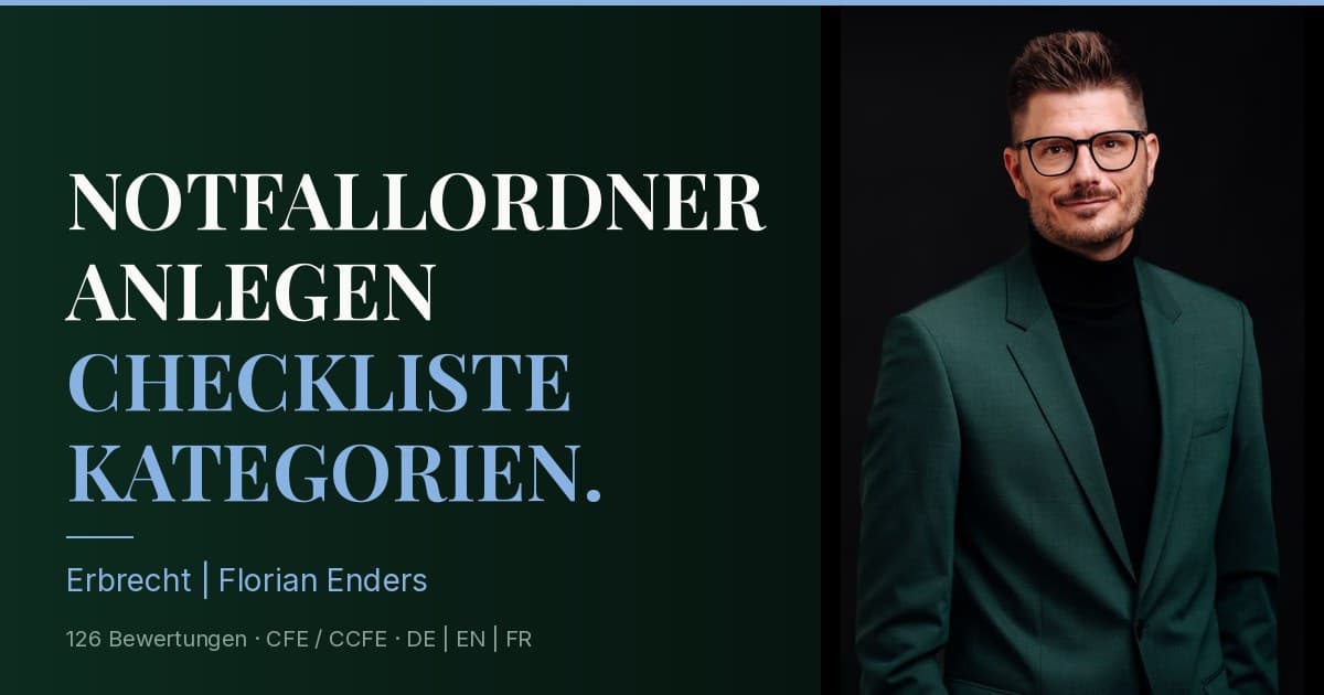Notfallordner anlegen: 7 Kategorien für den Ernstfall