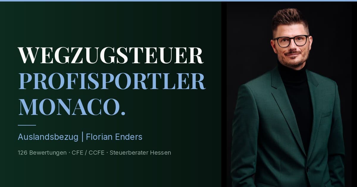 Wegzugsteuer für Profisportler — Monaco, Schweiz, Image-GmbH