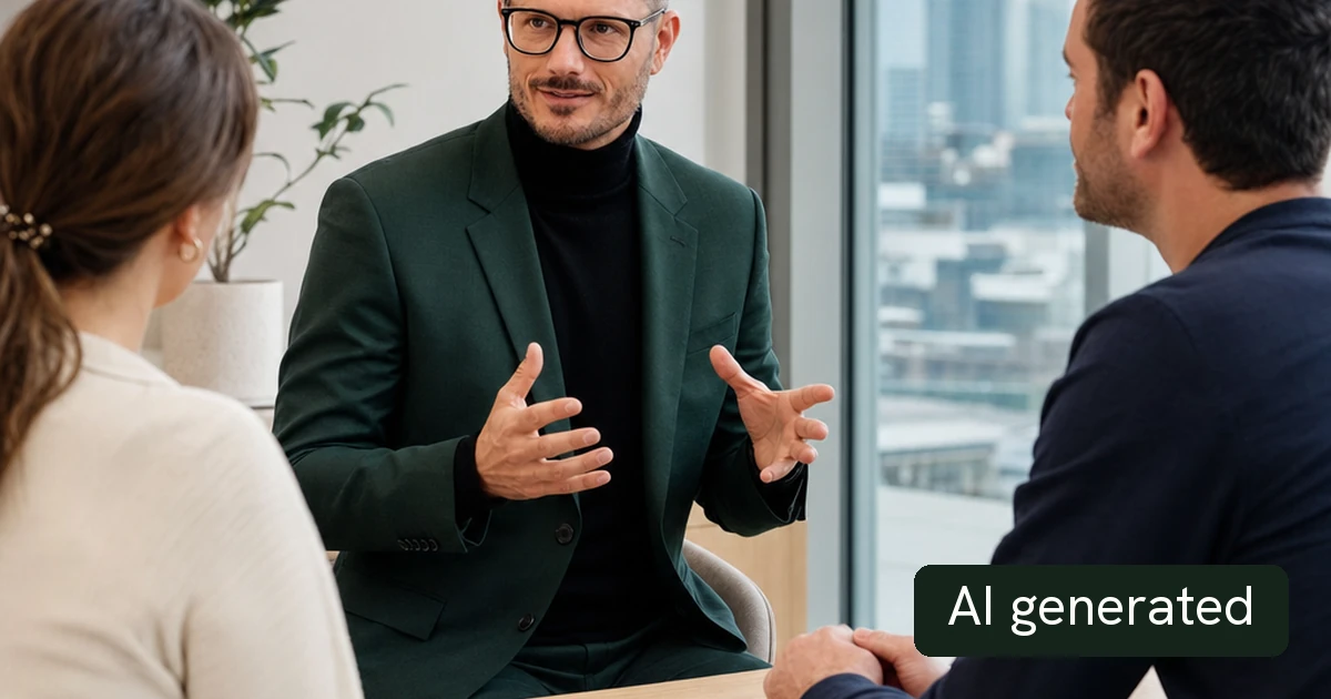 Symbolic image, AI generated: Florian Enders in a scene on the topic of this article